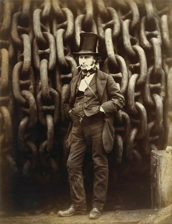 Cliches du 19e siecle le temps sest arrete - #8 Le photographe Robert Howlett et Brunel, 1875