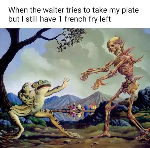 Classical art meets memes