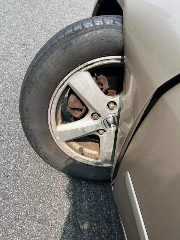 Ouch just ouch a gallery of painful fails - #5 Broke college student vs. pothole, the pothole won Ouch just ouch a gallery of painful fails - #5 Broke college student vs. pothole, the pothole won