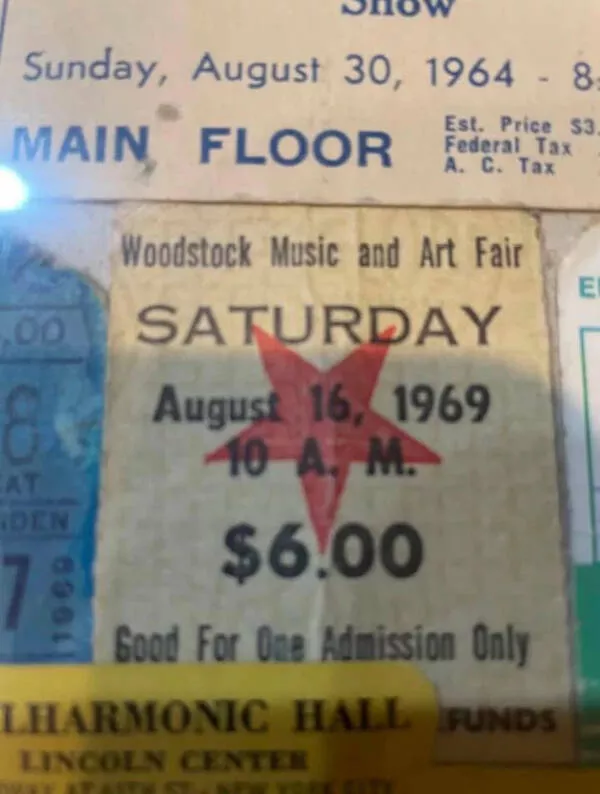 Hidden beauty a gallery of little details - #16 My father-in-law framed his Woodstock ticket stub