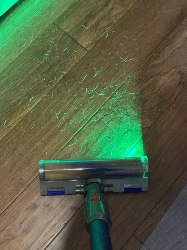 Hidden beauty a gallery of little details - #2 A vacuum head with a light to show how dirty the floor is