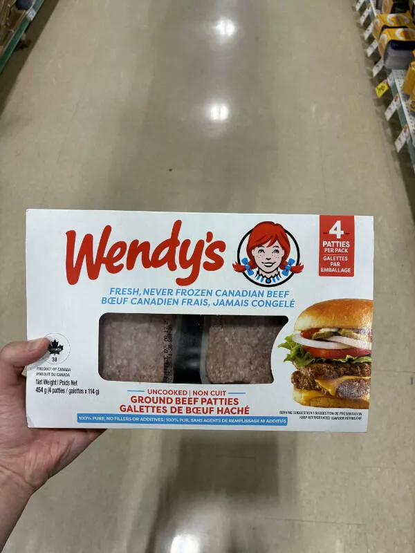 Hidden beauty a gallery of little details - #22 Wendy's hamburger patties sold at my local supermarket