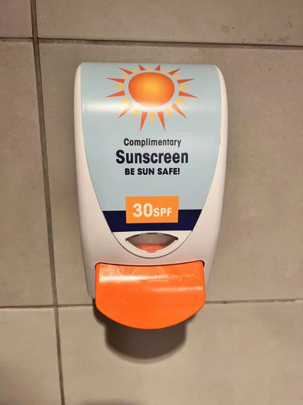 Hidden beauty a gallery of little details - #23 Sunscreen dispensers in a zoo bathroom