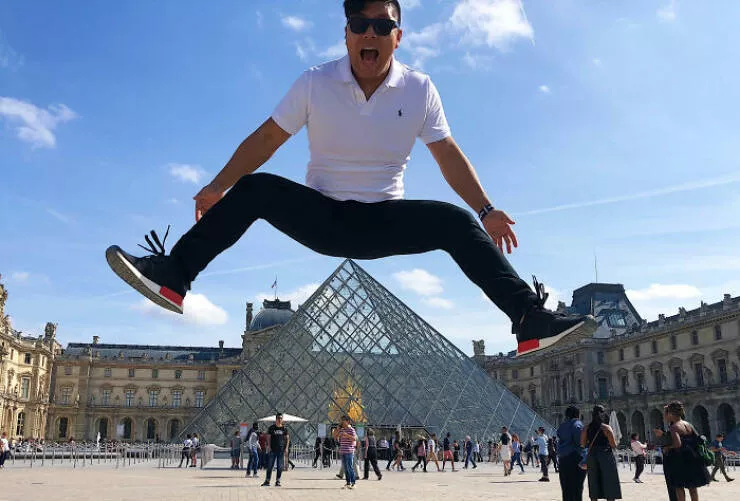 Photos de vacances droles et insolites - #16 J'ai essayé une photo de touriste originale au Louvre