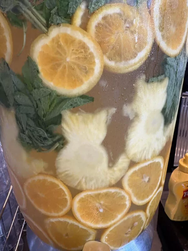 Awesome pictures worth sharing - #16 Pineapples in my spa water are shaped like cats