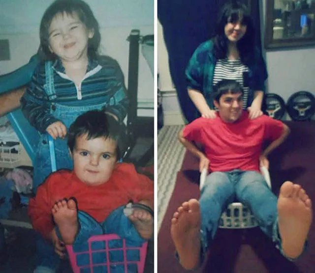 22 of the most hilarious recreated childhood photos  - #12 
