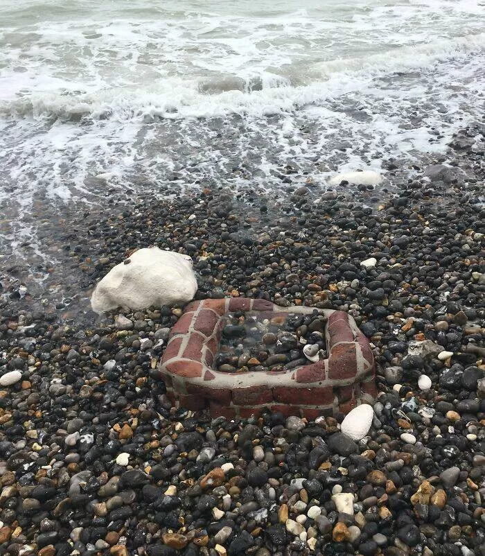 Surprising beach discoveries - #37 What is left of this chimney on the beach