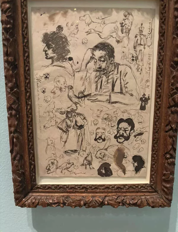 Ordinary scenes extraordinary twist - #11 Picasso's doodles from when he was just 16 years old