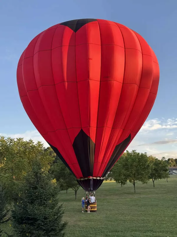 Ordinary scenes extraordinary twist - #9 A hot air balloon landed in my backyard last night