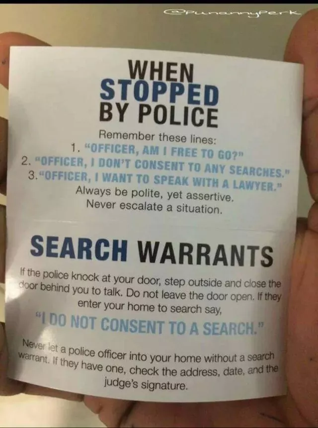 Useful guides for random everyday stuff - #19 Tips for what to do if you get pulled over