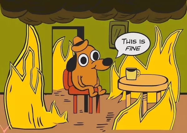 The greatest hits of popular memes - #27 This Is Fine, the iconic and resilient pup