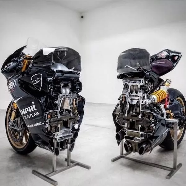The awesome beauty of cross section pics - #8 A cross-section of a race track motorcycle