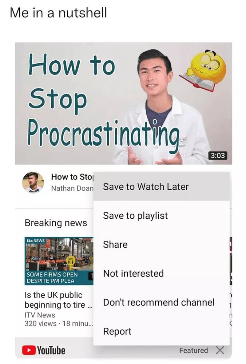 Hilarious memes about procrastination - #9 