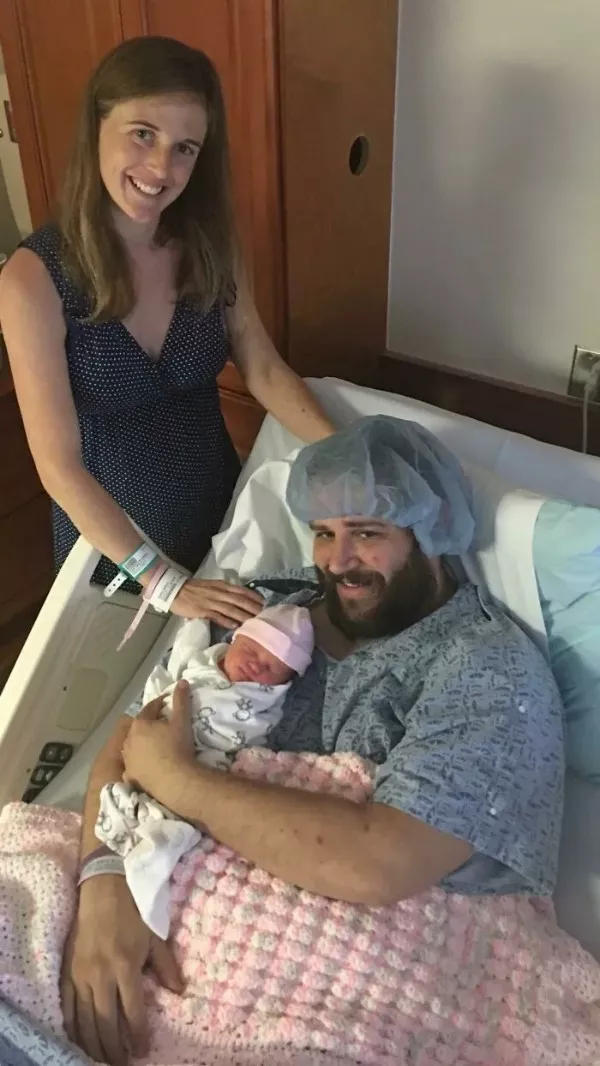 Every parent is a part time comedian - #2 Our hilarious baby announcement photo swap