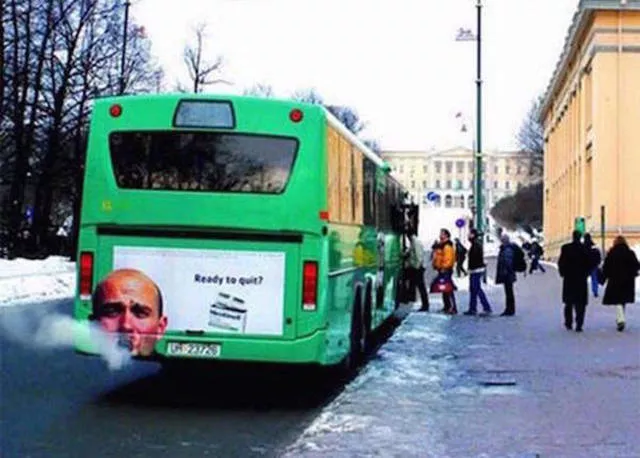 Top 25 of the most creative bus advertisements - #5 