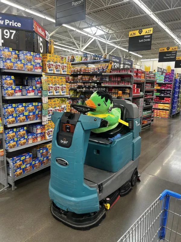 An interesting escape from the mundane - #2 My local Walmart has a Frankenduck cleaning the floors