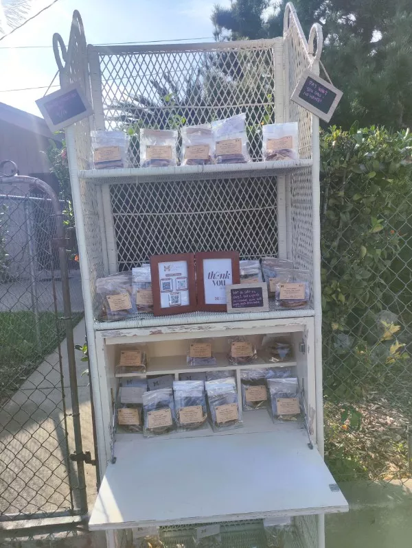 An interesting escape from the mundane - #6 A high trust cookie stand has appeared in my neighborhood