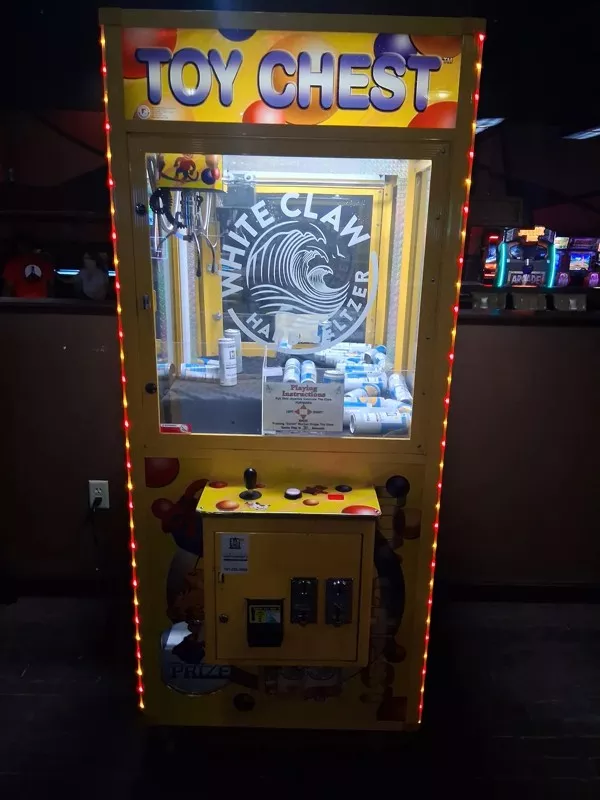 This is guaranteed to grab your attention - #17 A claw machine with hard seltzer cans as prizes