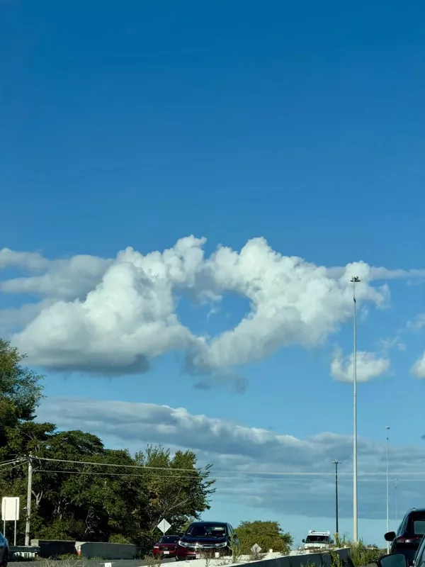 This is guaranteed to grab your attention - #20 A heart symbol made of clouds in the sky