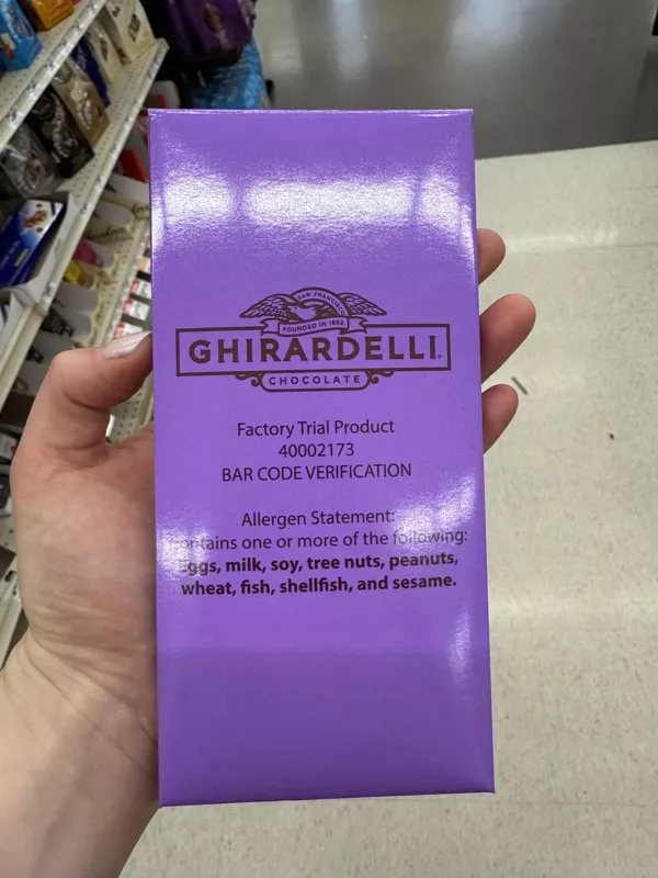 Ces photos qui ne vous laisseront pas indifferent - #8 J'ai trouvé une barre de chocolat d'essai en magasin