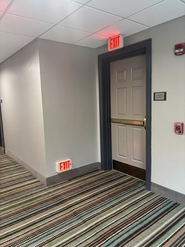 The beauty is in the little things - #17 An emergency exit with floor signs
