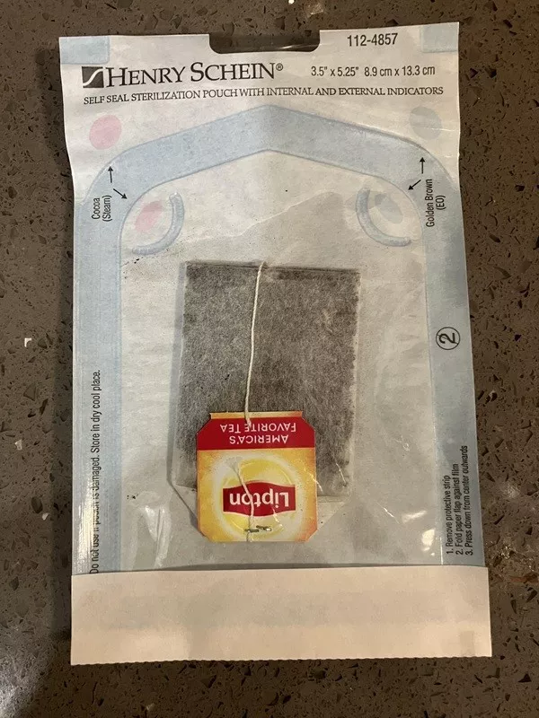 La joie est dans les petits details de la vie - #22 Un sachet de thé scellé reçu de mon dentiste