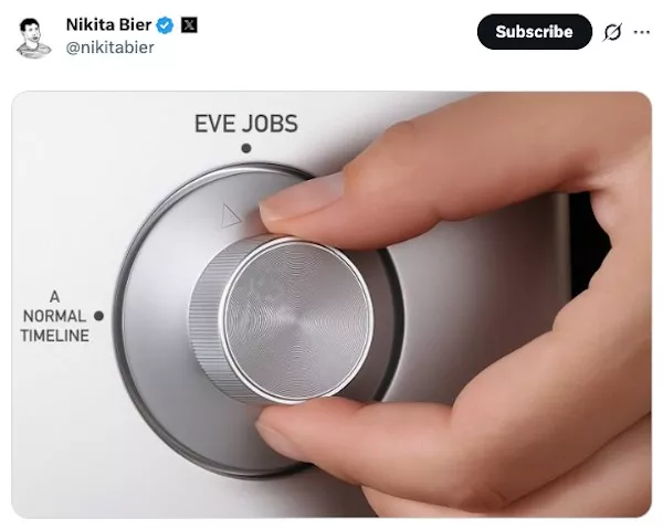 Internet went feral for eve jobs