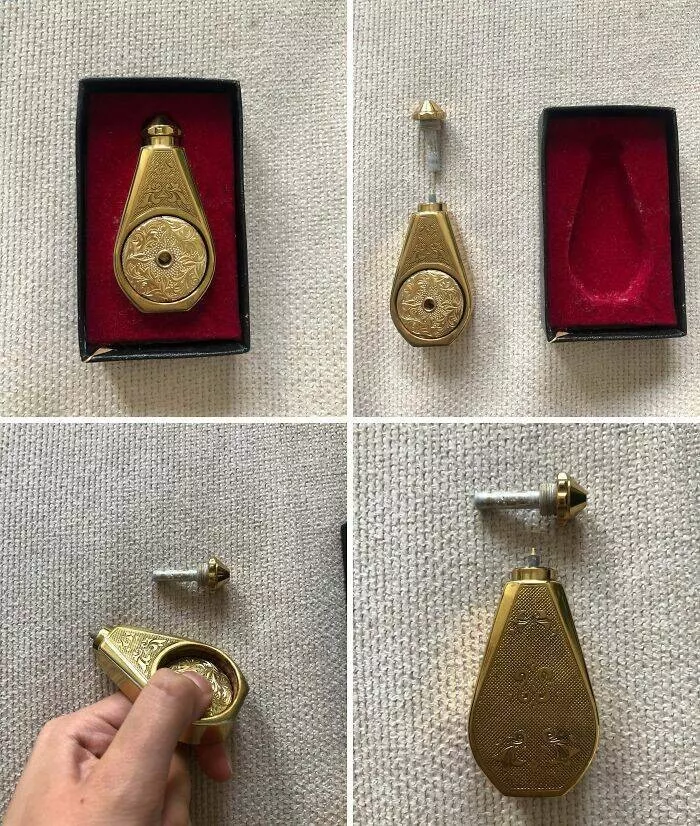 Internet detectives mysteries and antique objects - #38 A droplet-shaped antique metal object with a button