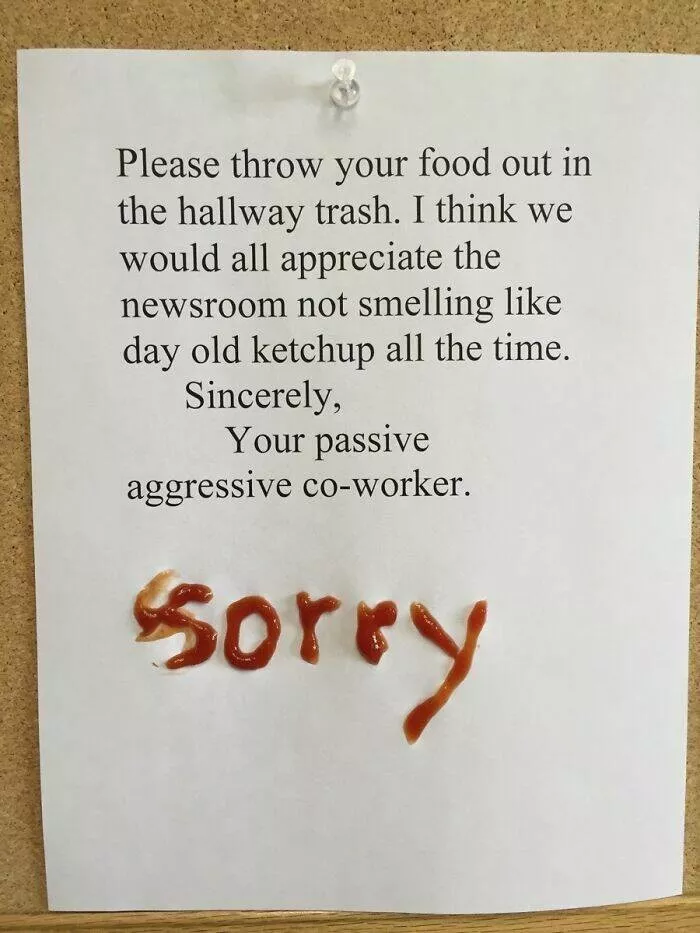 Office notes and their passive aggressive flair - #11 Office notes and their passive aggressive flair - #11