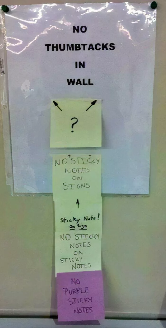 Office notes and their passive aggressive flair - #17 Office notes and their passive aggressive flair - #17