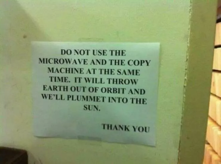 Office notes and their passive aggressive flair Office notes and their passive aggressive flair