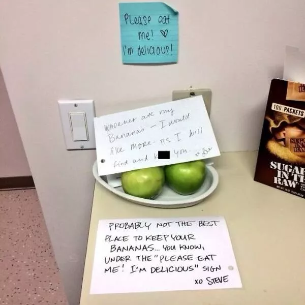 Office notes and their passive aggressive flair - #24 Office notes and their passive aggressive flair - #24