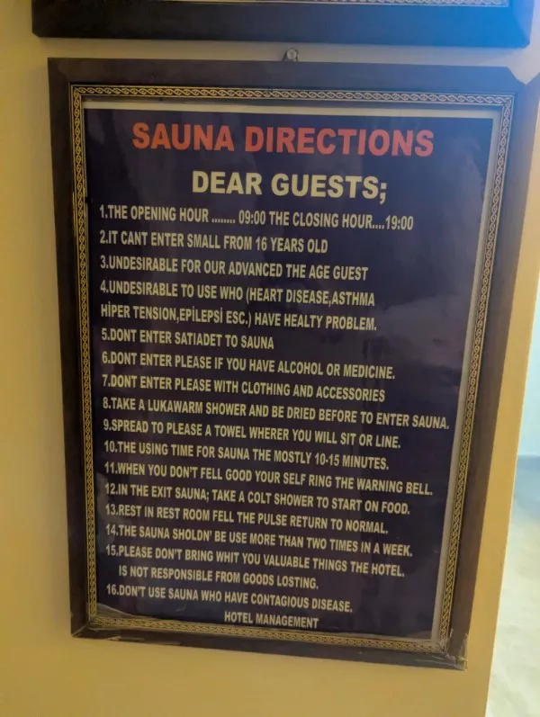 Translator fails the absurdity of language - #14 
