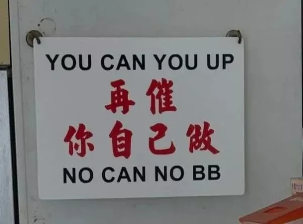 Translator fails the absurdity of language