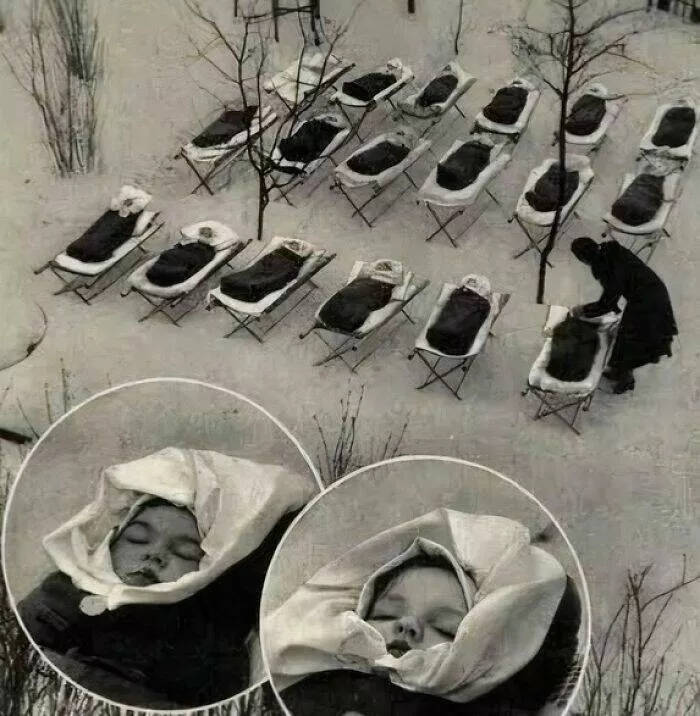 Photos and facts that change your perspective - #28 Babies sleeping outside to boost immunity, Moscow 1958 Photos and facts that change your perspective - #28 Babies sleeping outside to boost immunity, Moscow 1958