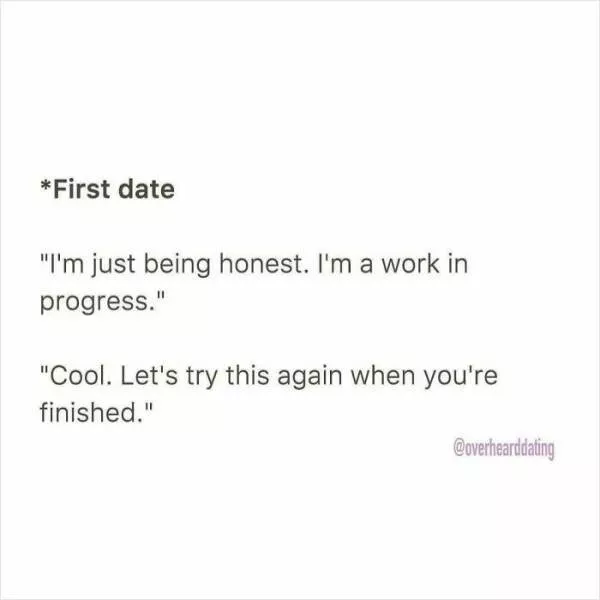 Dating conversations worthy of a sitcom - #24 Dating conversations worthy of a sitcom - #24