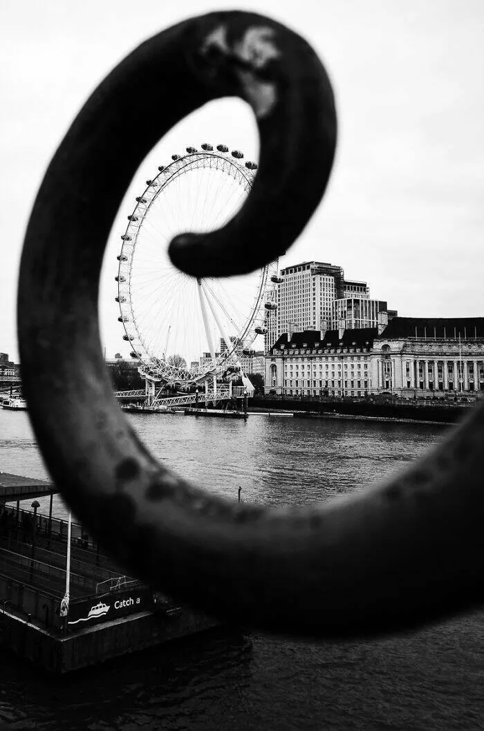 Le meilleur de la photographie de rue 2025 - #12 Finaliste : Le London Eye par Grzegorz Bys, Royaume-Uni