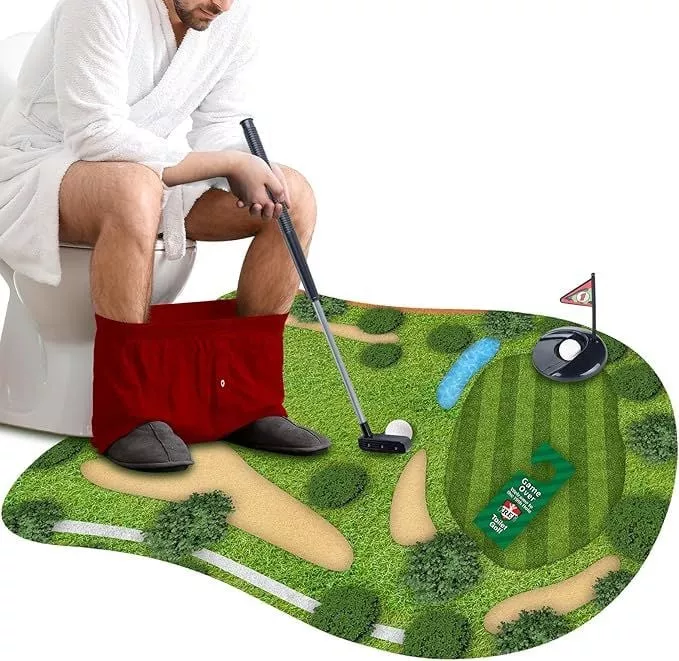 Produits horribles pourquoi ca existe - #7 Tapis de golf pour toilette
