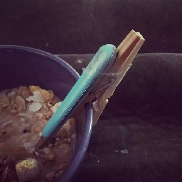 Funny creations only kids could think - #13 I made a spoon clip to stop spoons from falling into cereal/soup Funny creations only kids could think - #13 I made a spoon clip to stop spoons from falling into cereal/soup