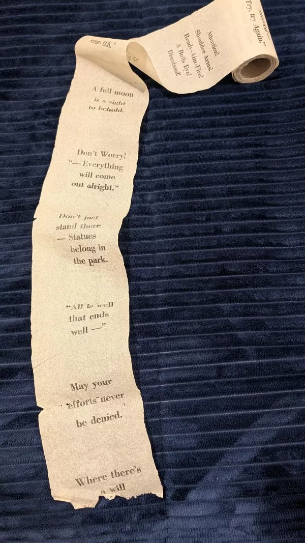 Some interesting facts and things - #5 This perforated toilet paper roll with no duplicate sayings Some interesting facts and things - #5 This perforated toilet paper roll with no duplicate sayings