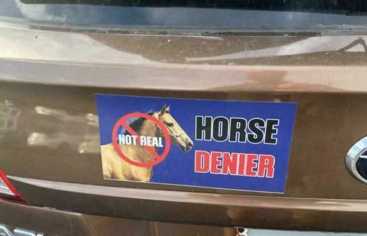 Funny bumper stickers stole the show - #10 