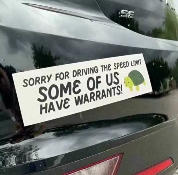Funny bumper stickers stole the show - #11 