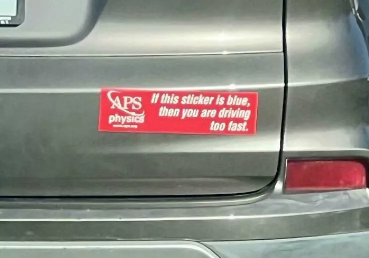 Funny bumper stickers stole the show - #13 