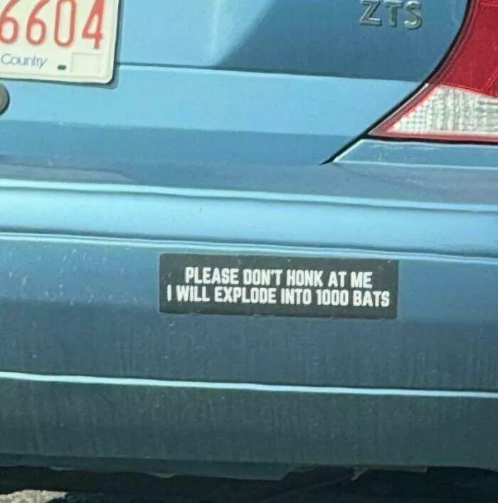 Funny bumper stickers stole the show - #14 