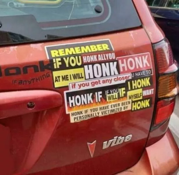 Funny bumper stickers stole the show - #42 Funny bumper stickers stole the show - #42