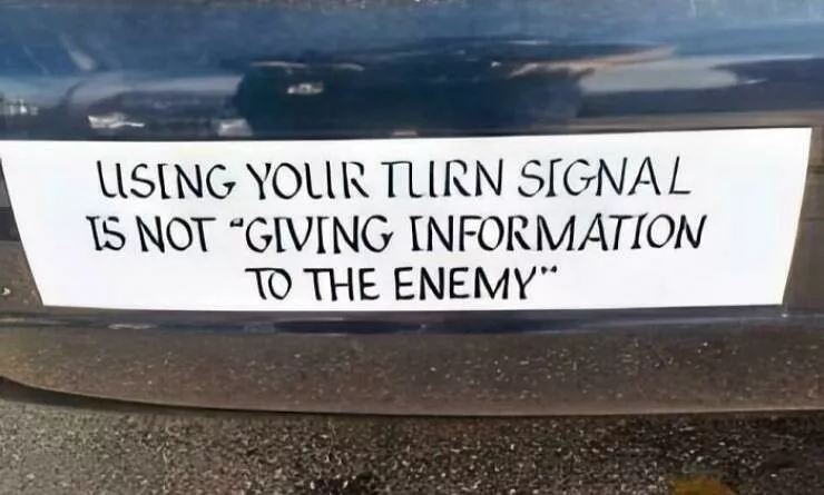 Funny bumper stickers stole the show - #7 