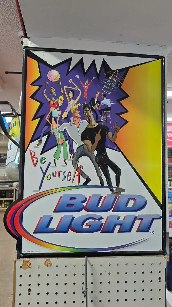 Curiosity now you have my attention - #21 Bud Light sign from ’01 Curiosity now you have my attention - #21 Bud Light sign from ’01