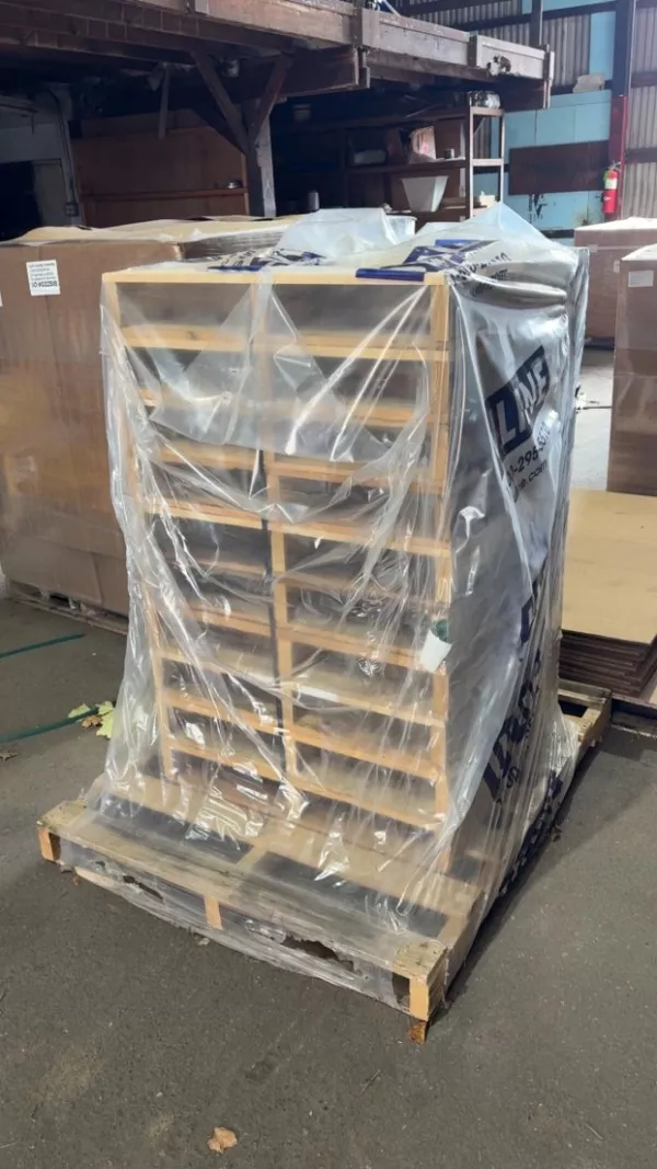 Mildly interesting moments caught in pics - #2 Someone at work ordered an entire pallet of smaller pallets Mildly interesting moments caught in pics - #2 Someone at work ordered an entire pallet of smaller pallets