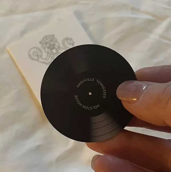 Mildly interesting moments caught in pics - #23 This hotel key in Nashville looks like a mini vinyl