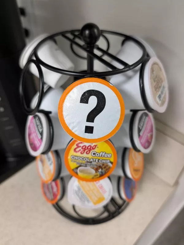 Mildly interesting moments caught in pics - #3 Would you drink the mystery coffee pod? That Eggo Chocolate Chip Coffee one sounds amazing Mildly interesting moments caught in pics - #3 Would you drink the mystery coffee pod? That Eggo Chocolate Chip Coffee one sounds amazing